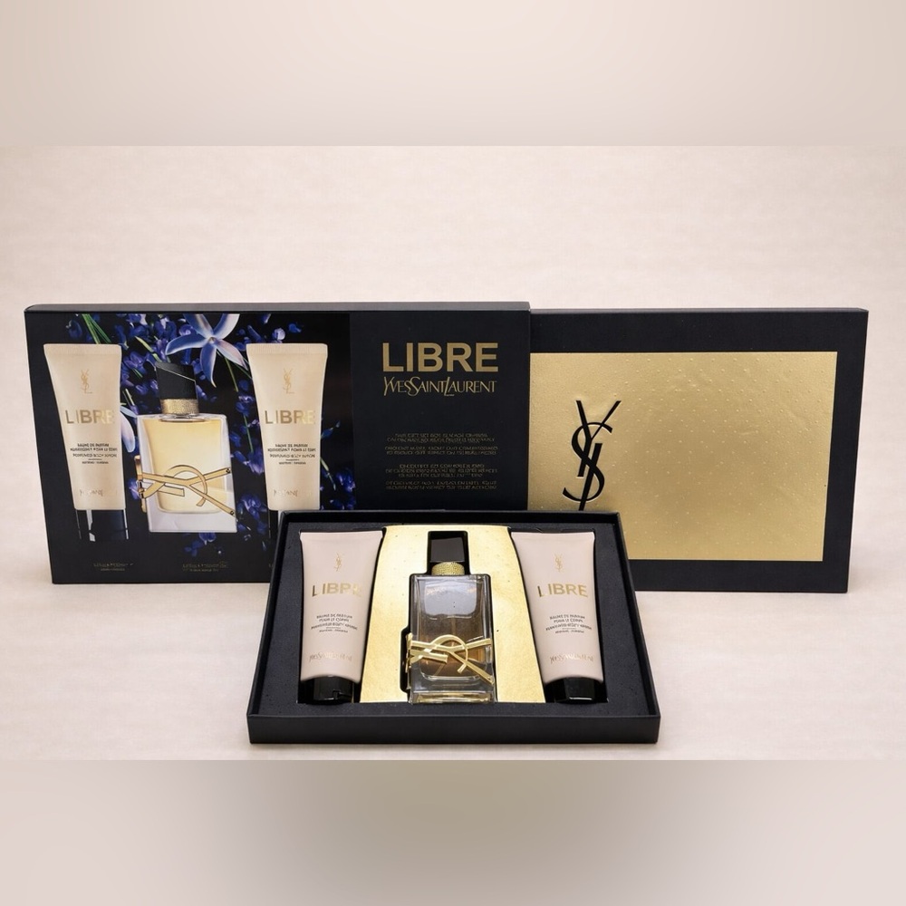 Yves Saint Laurent Libre Perfume and Lotion Set - Gold and Black